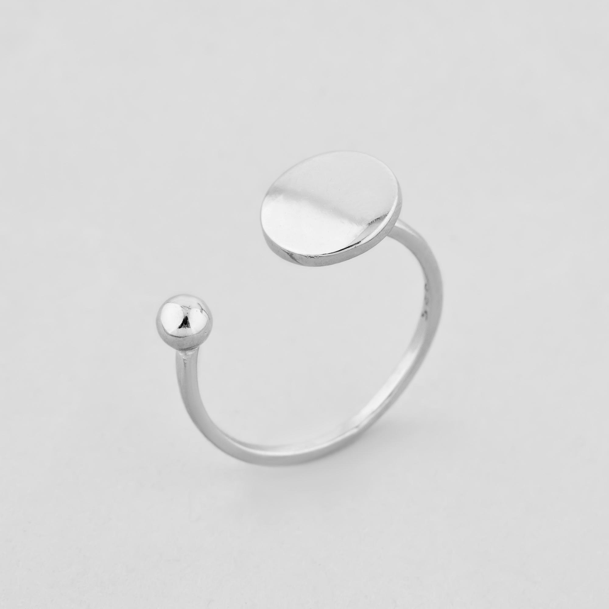 Серебряное кольцо Minimal Спутник (12689)