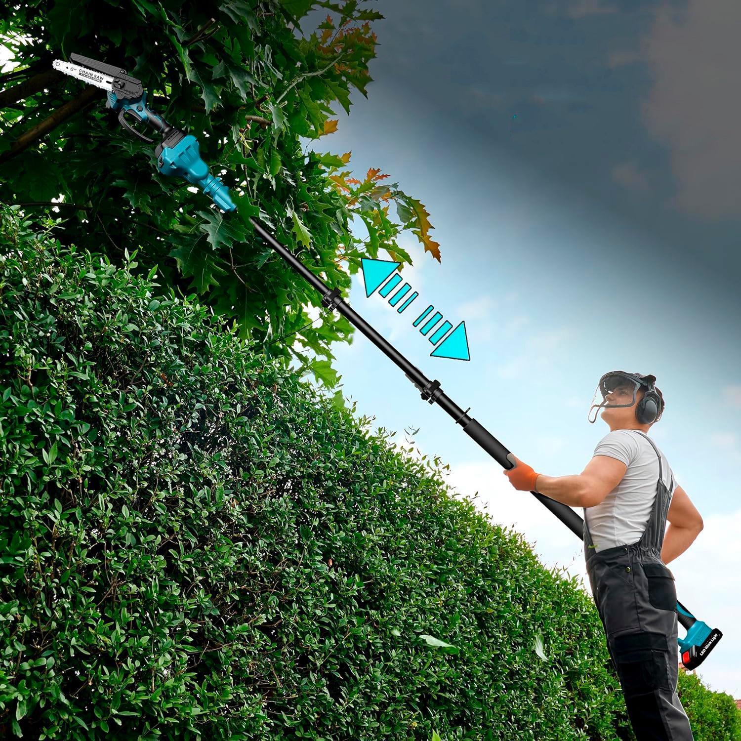 Набір акумуляторного KRAFFTEC КРА-884 секатор DUP270/пила DUC150Z/телескопічна штанга-подовжувач 2 м (24862941) - фото 5