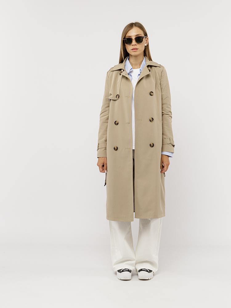 Плащ женский р. 44 Бежевый (SKT000930574) - фото 2