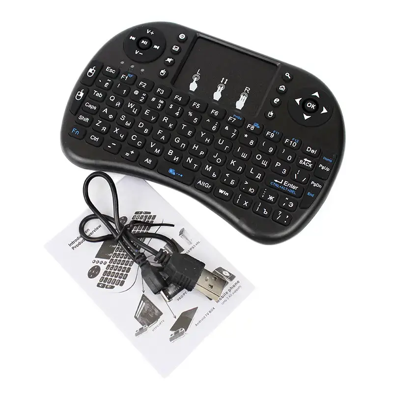 Клавиатура Keyboard Wireless MWK08/i8 LED touch с подсветкой для ПК и Smart TV (1966449672) Клавиатура Keyboard Wireless MWK08/i8 LED touch с подсветкой для ПК и Smart TV (1966449672)