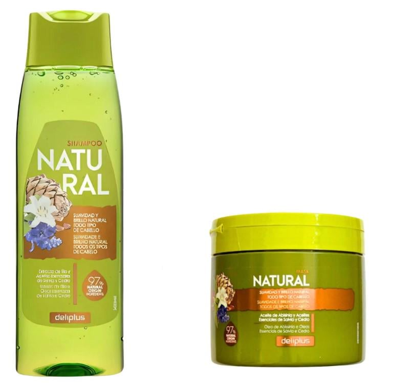 Набор шампунь и маска для волос Deliplus Natural