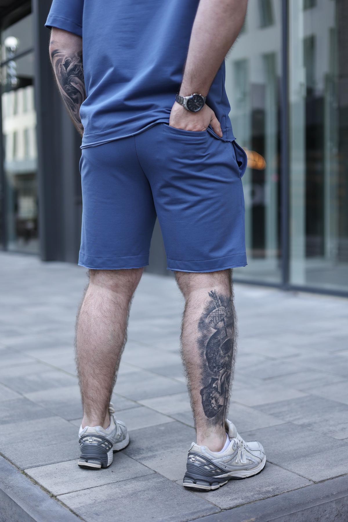 Комплект мужской летний BREEZE оверсайз 3XL Синий (1576420348/1/6) - фото 4 Комплект мужской летний BREEZE оверсайз 3XL Синий (1576420348/1/6) - фото 4