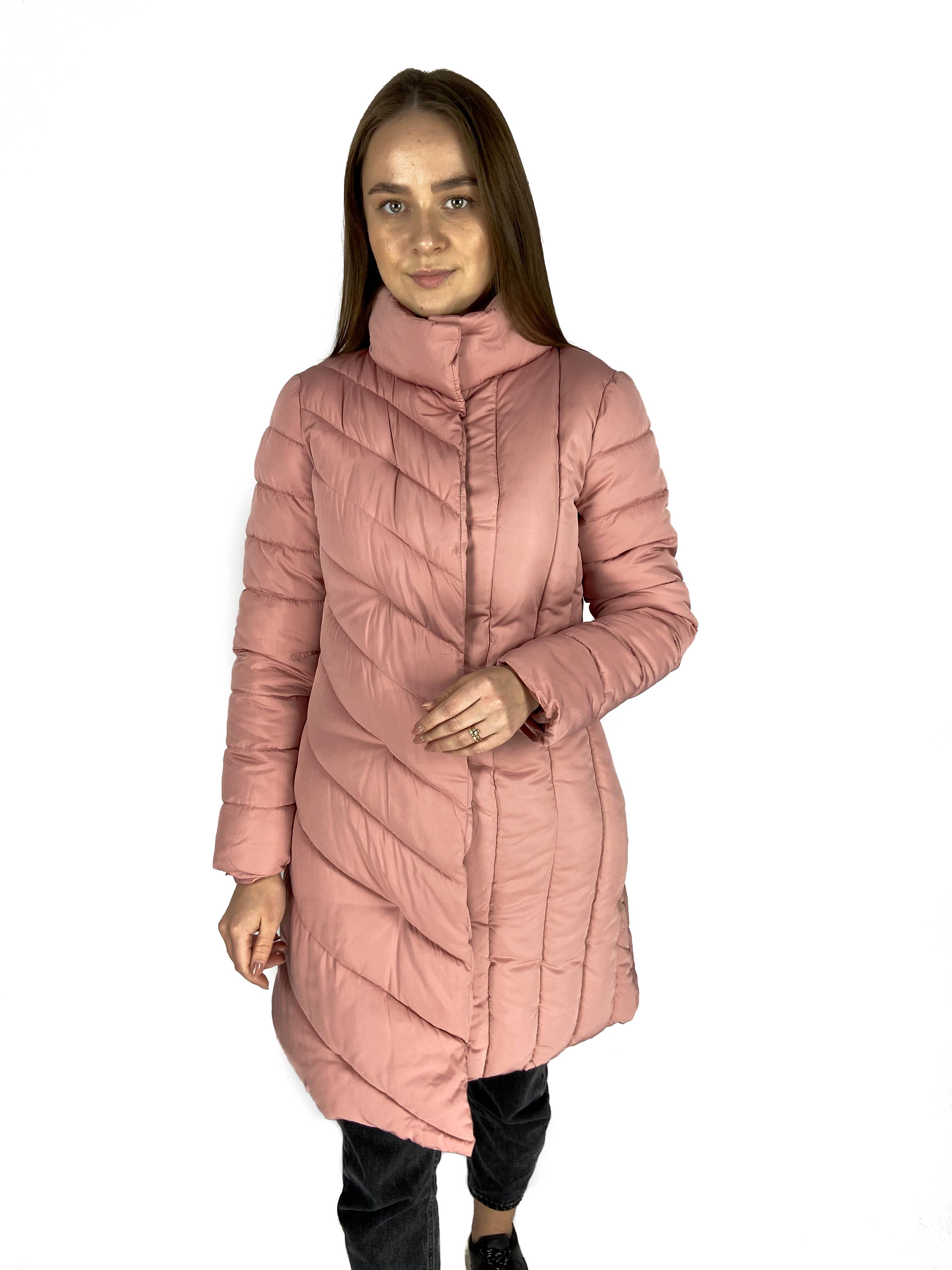 Куртка зимняя длинная женская SNOW PASSION 38 Розовый (RP285)