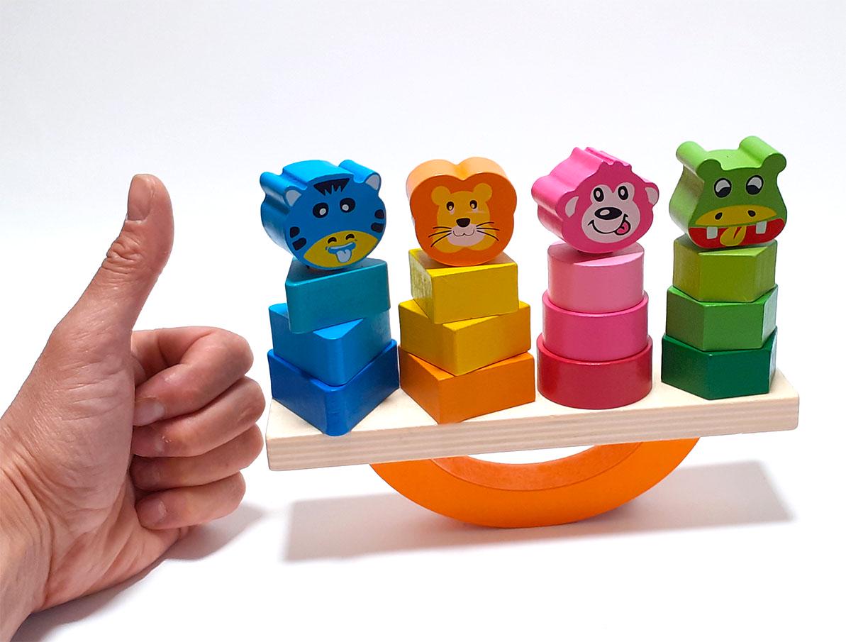 Балансир с пирамидками Wooden Toys Милейшие Зверята - фото 8