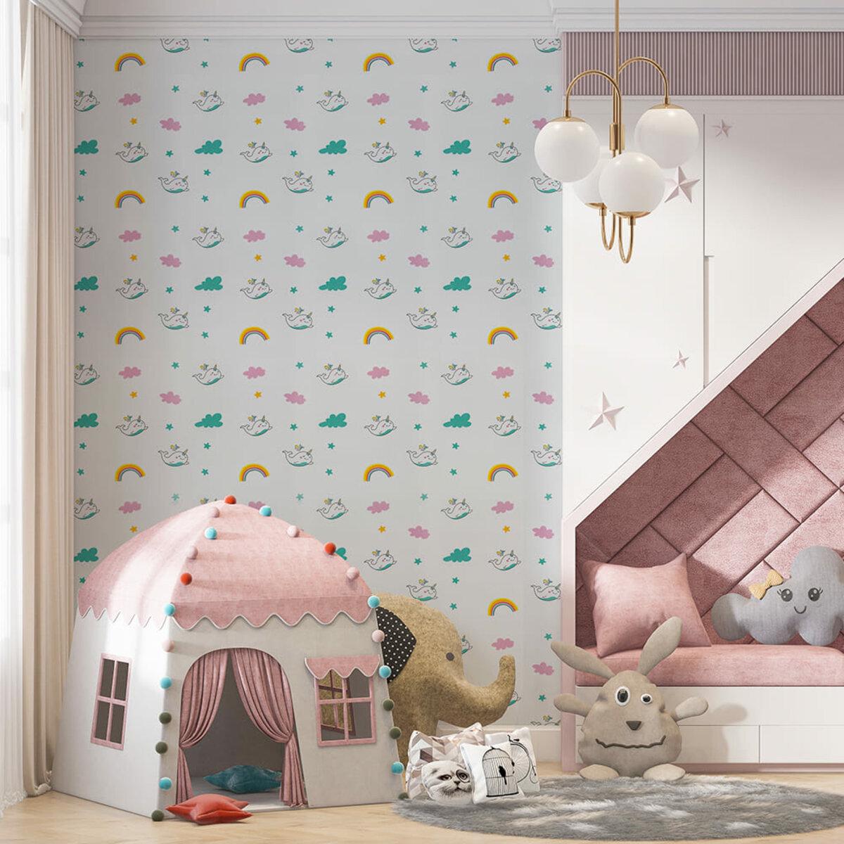 Обои самоклеящиеся 2800х500х2 мм Единорожки (SW-00001946) - фото 7 Обои самоклеящиеся 2800х500х2 мм Единорожки (SW-00001946) - фото 7