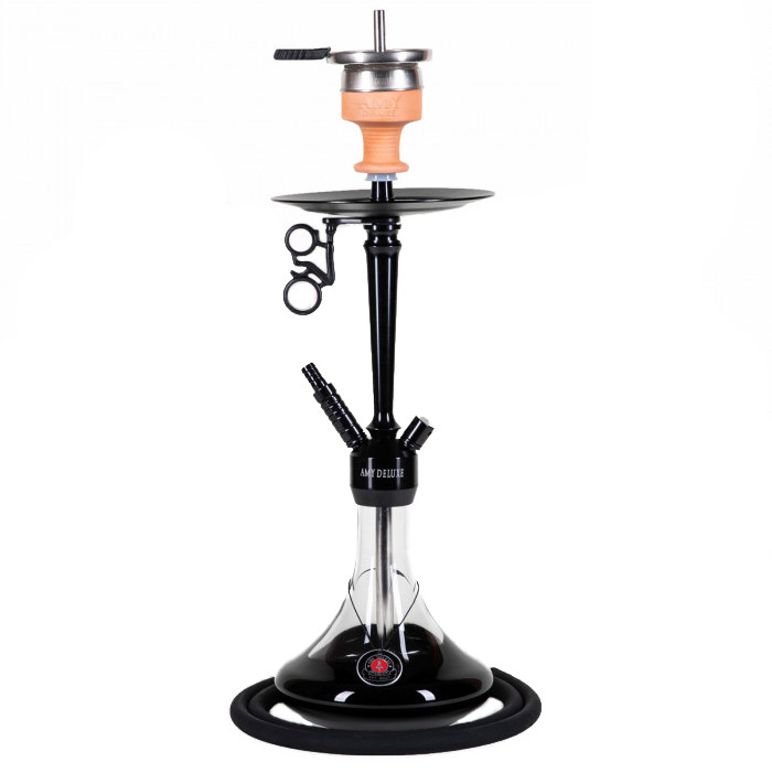 Кальян AMY Deluxe 066.02 Alu Deluxe S на 1 персону 60 см Черный (826998594)