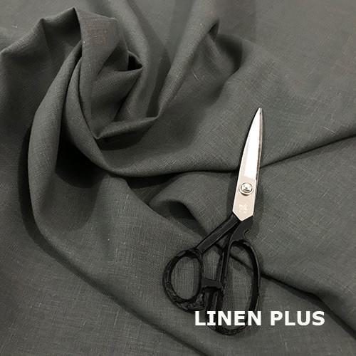 Ткань LINEN PLUS льняная 260 см 744 Темно-графит - фото 2
