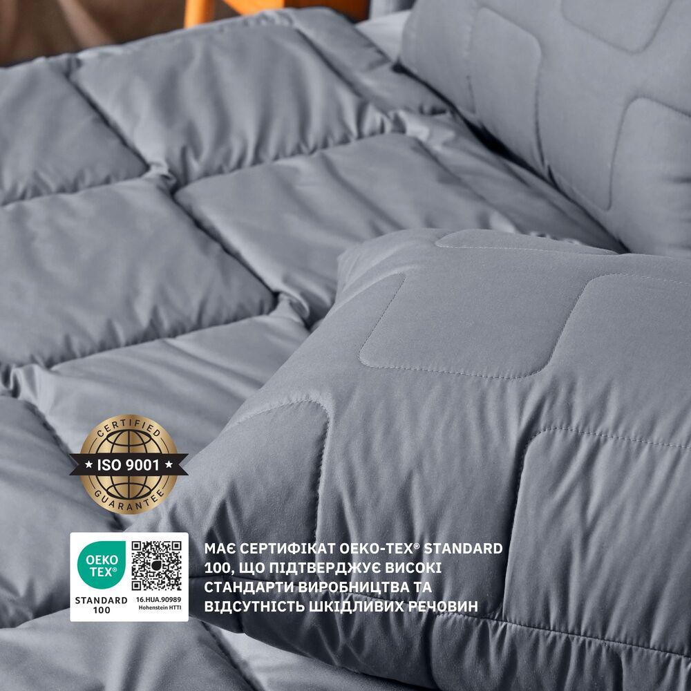 Набір полуторний IDEIA ManMaker ковдра 140х210 см та подушка 50х70 см з масою для сну Сірий (26058) - фото 10 Набір полуторний IDEIA ManMaker ковдра 140х210 см та подушка 50х70 см з масою для сну Сірий (26058) - фото 10