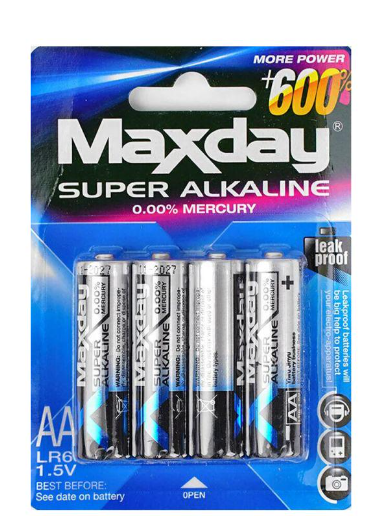 Батарейки пальчиковые Maxday Alcaline АА 1,5V 48 шт. (1-6-218291) Батарейки пальчиковые Maxday Alcaline АА 1,5V 48 шт. (1-6-218291)