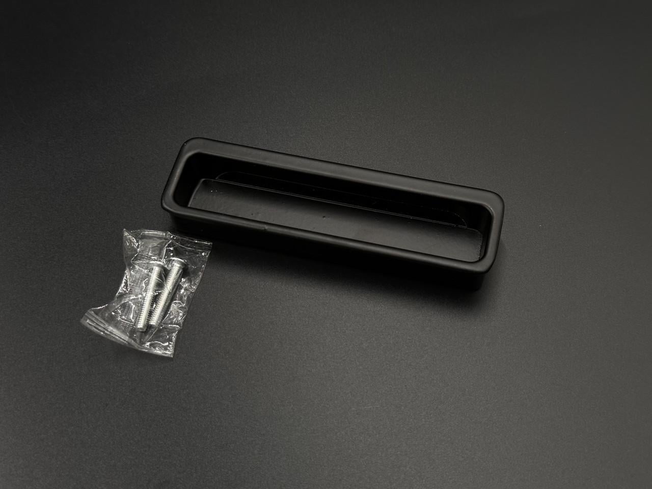 Меблева ручка врізна декоративна металева матова 107,5х28,5х14 мм Чорний (M-114)