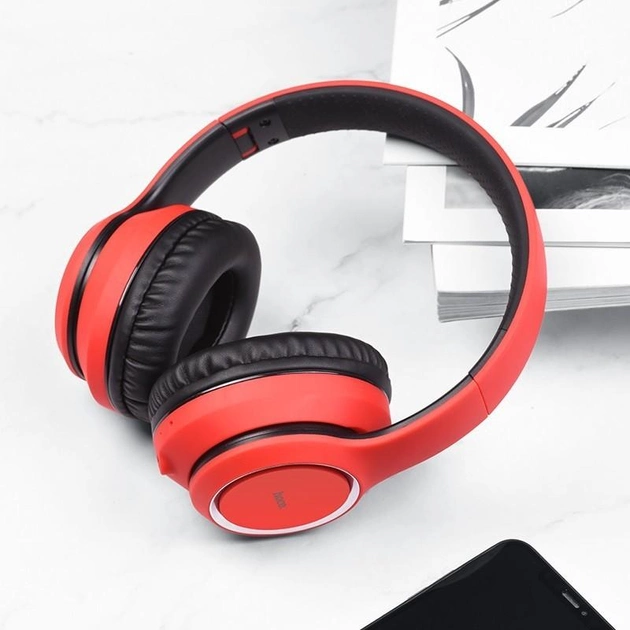 Беспроводные наушники HOCO W28 Cat Ear Wireless Headphones Bluetooth Red (000120) - фото 2