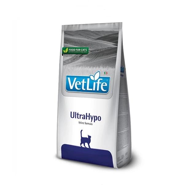 Корм сухий для кішок Farmina Vet Life UltraHypo дієтичне харчування при харчовій алергії 400 г (8010276022561)