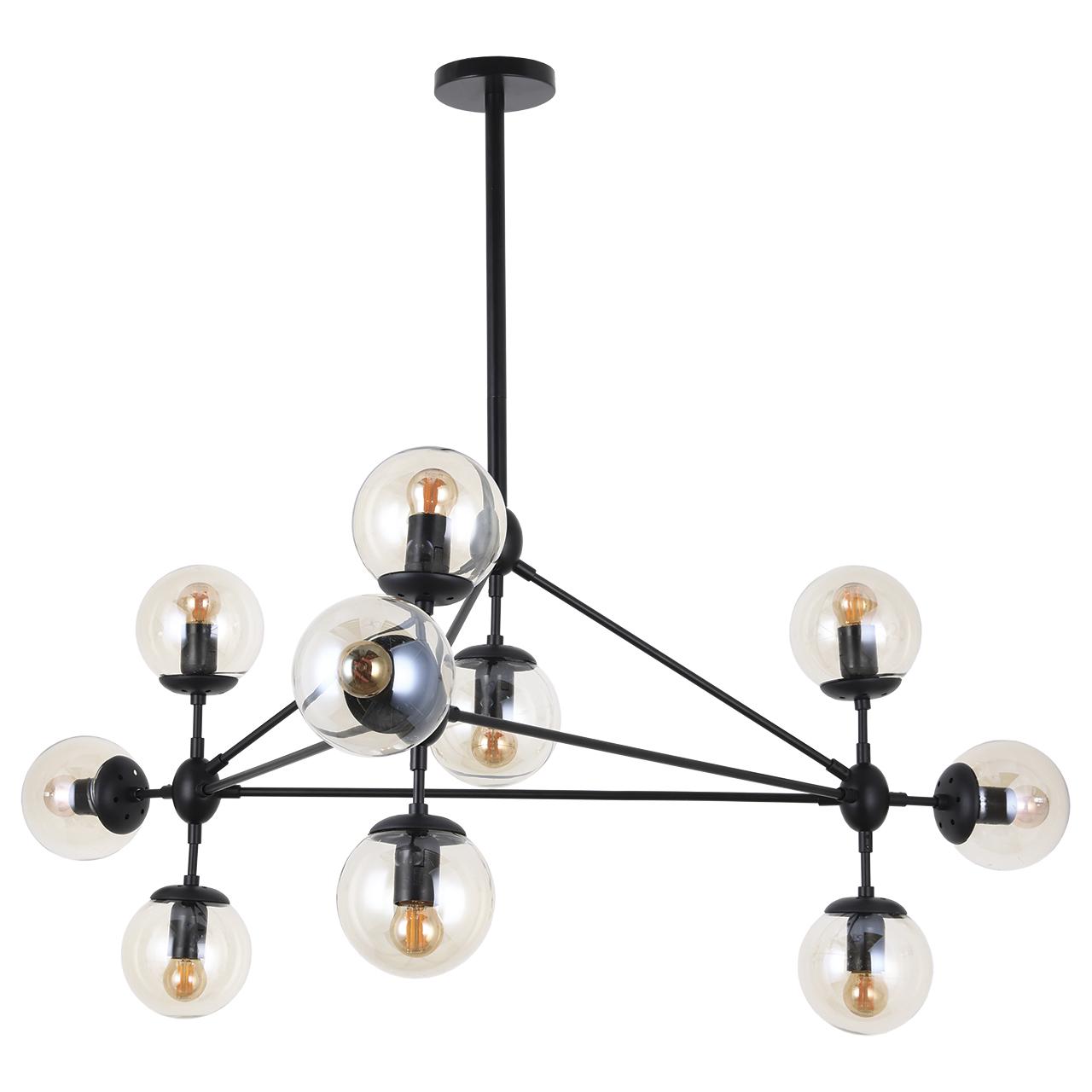 Люстра INTRALUX-10 BK 10xE27 max 10x40 W Черный (V6941254291223)