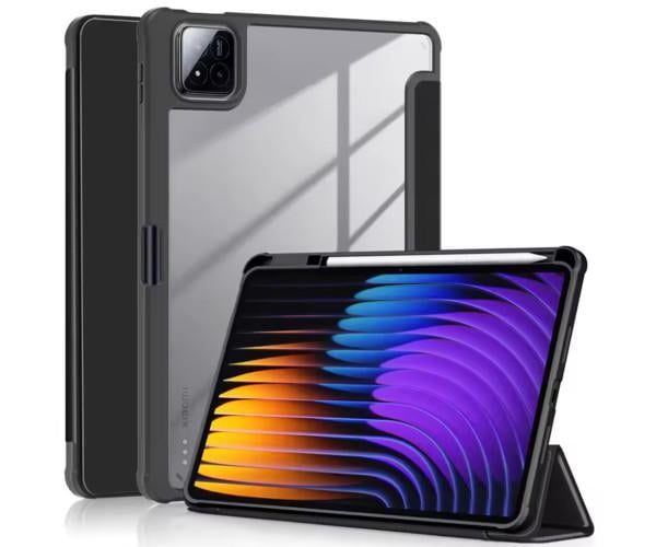 Чехол-книжка Glass Magnet Flip Cover для Xiaomi Pad 8/8 Pro Черный