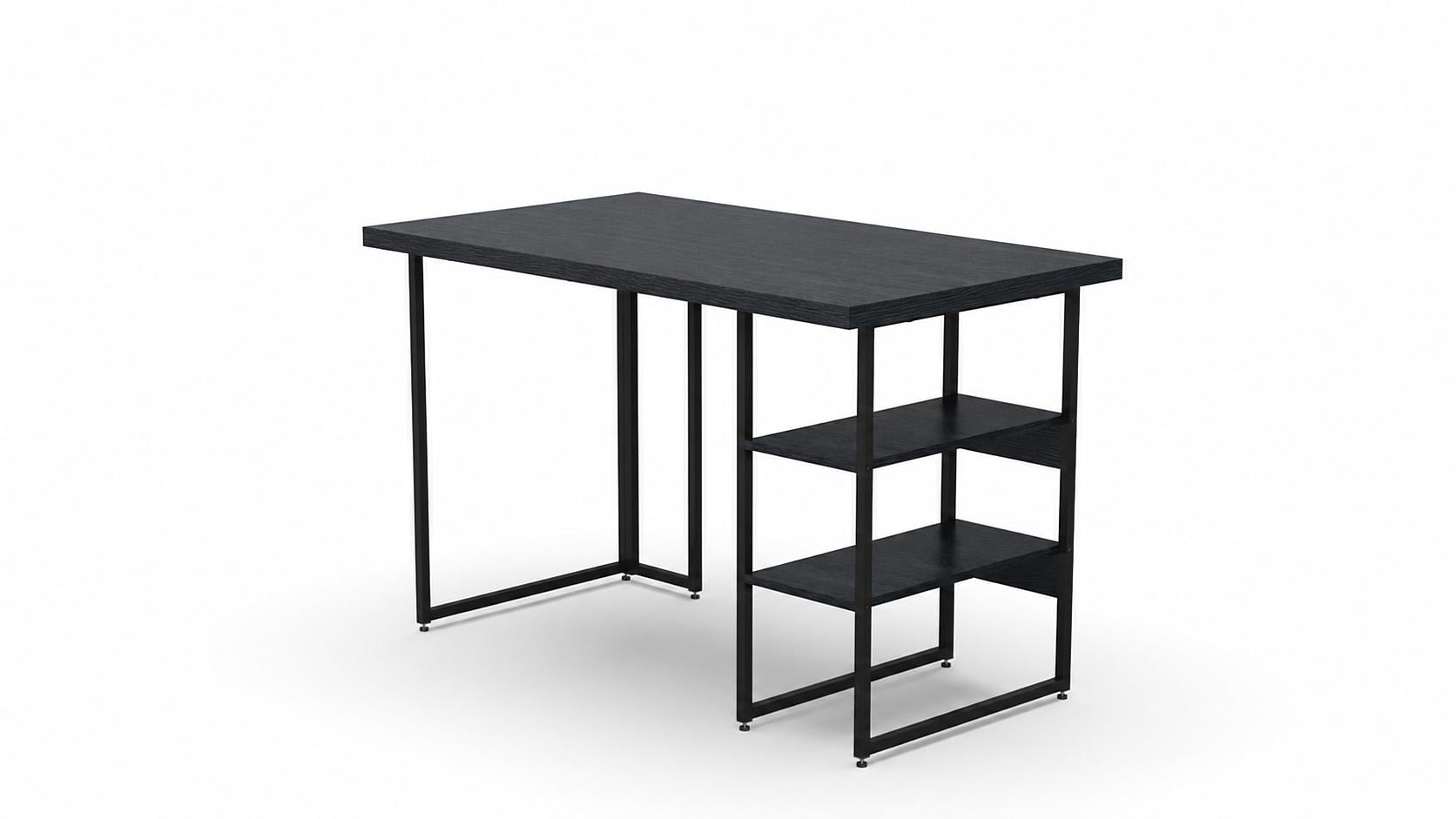 Стол письменный Кевин Ferrum-decor металл/ДСП 32 мм 75x140x70 см Черный/Каштан Арвадонна (FRD-108114)