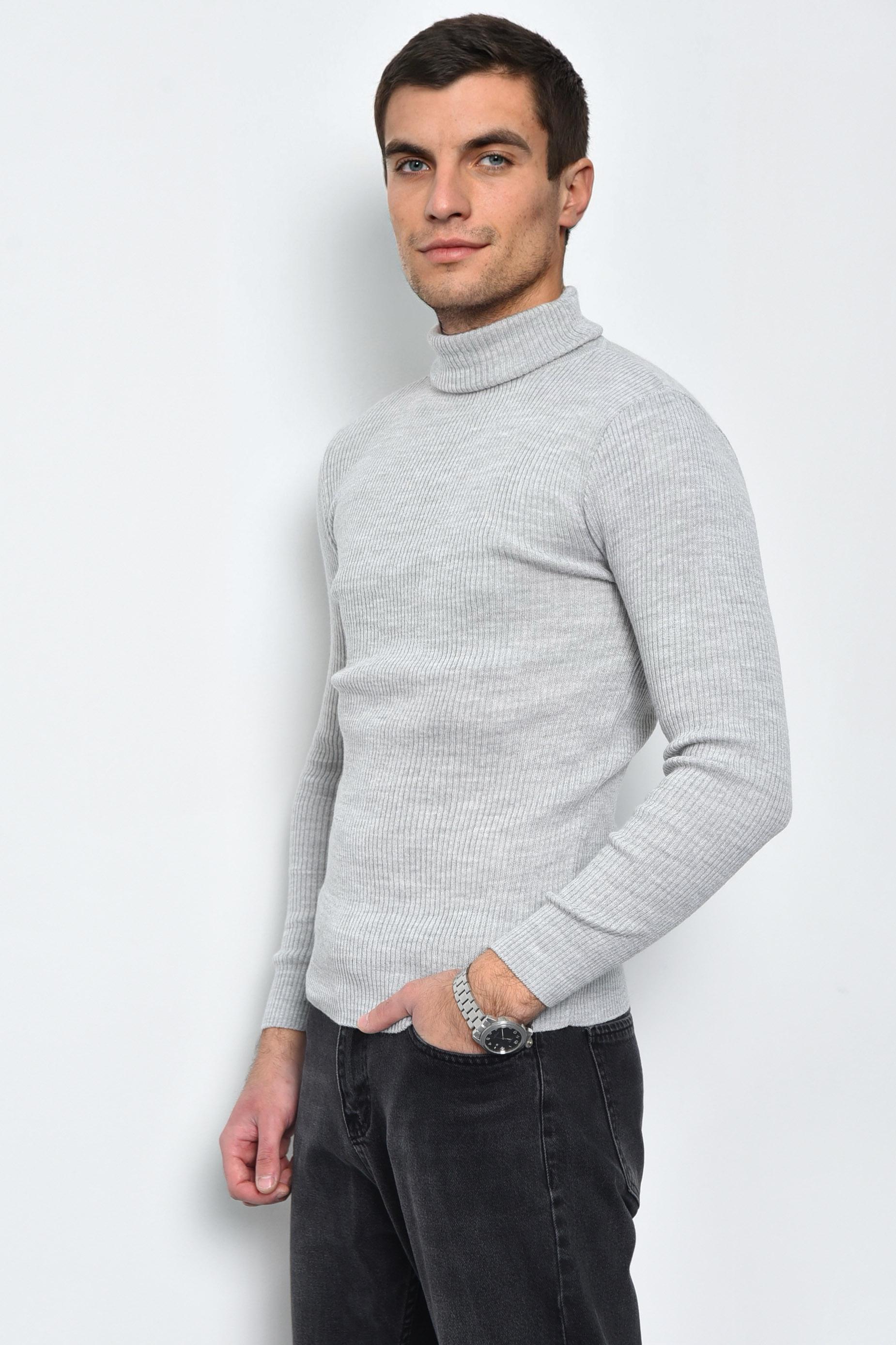 Гольф мужской акриловый S Серый (169941) - фото 2