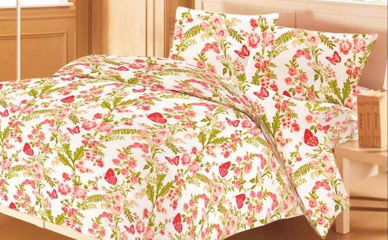 Комплект постельного белья Zastelli 14449 Бязь евро с простынью на резинке 200х220 см Розовый