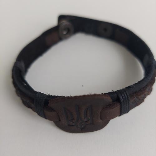 Браслет Тризуб Коричневый (29623)