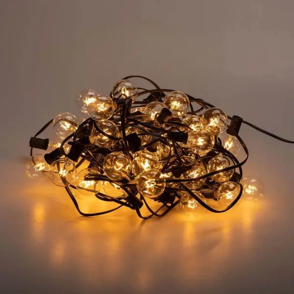 Гирлянда уличная Belt Light Лампочки ретро с гирляндой роса 15 м Желтый (G4075L)