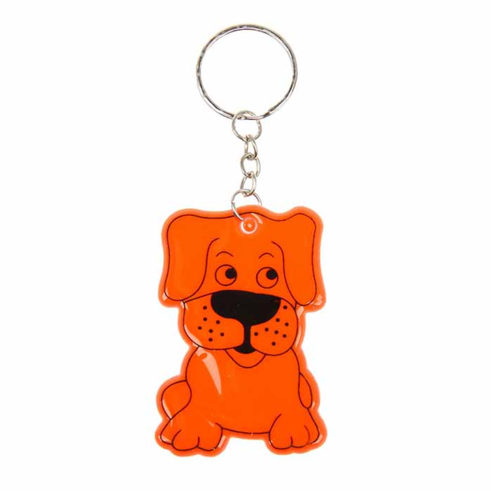 Набор светоотражающих брелков Кey Chain М204 Собачка 6 см 2 шт.