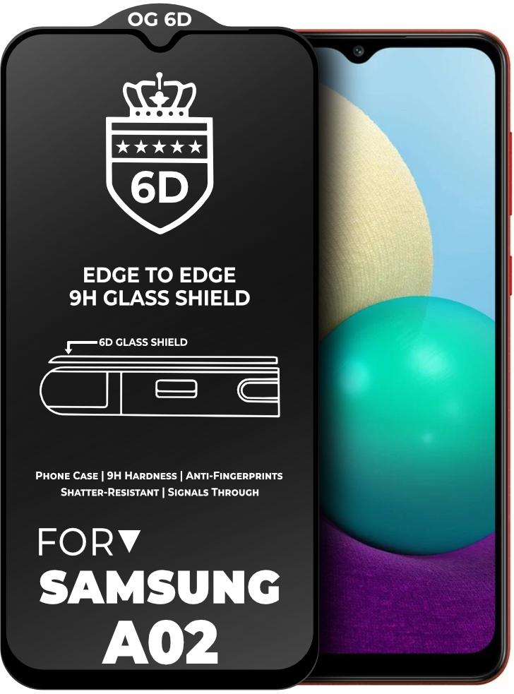 Защитное стекло 6D OG Crown для Samsung Galaxy A02 A022 Black (23784) Защитное стекло 6D OG Crown для Samsung Galaxy A02 A022 Black (23784)
