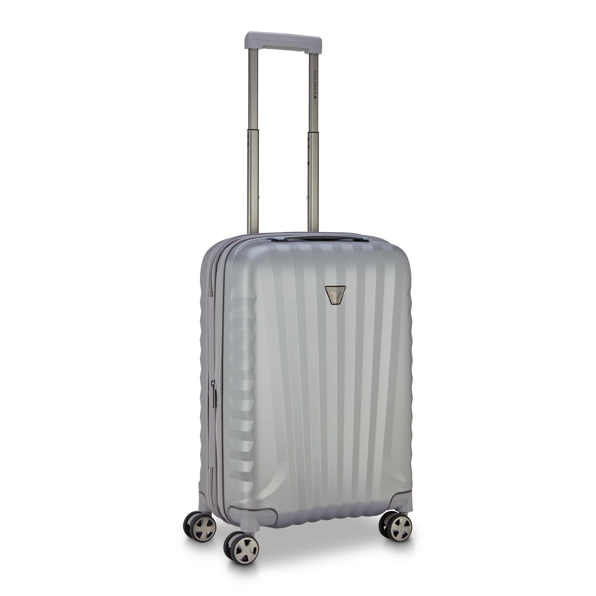Валіза Roncato UNO Premium 3.0 5183/2525 з розширенням та знімними колесами 60х40х20/25 см 3,39 кг 44/55 л Срібний (31806998)