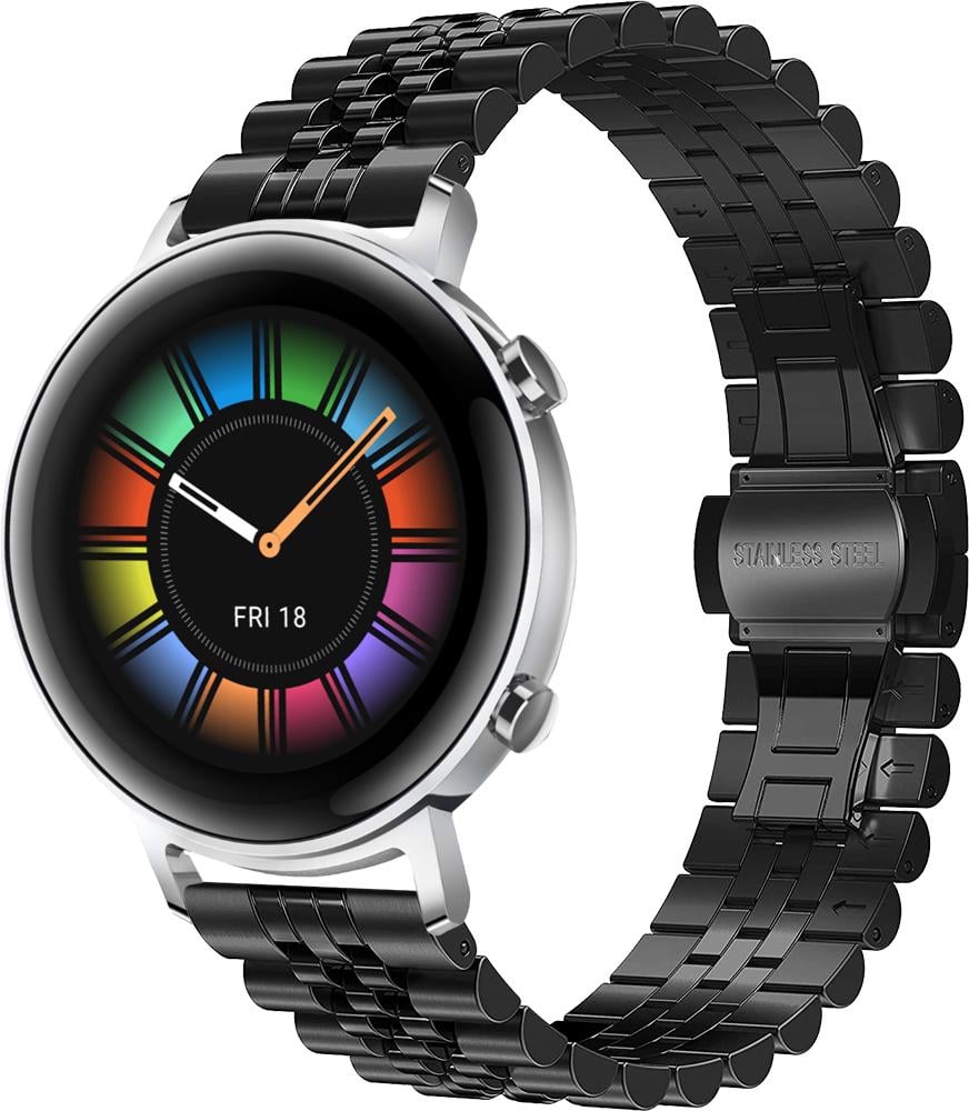 Браслет металлический Stech для Huawei Watch GT 2 42 мм Black (26900-2B)