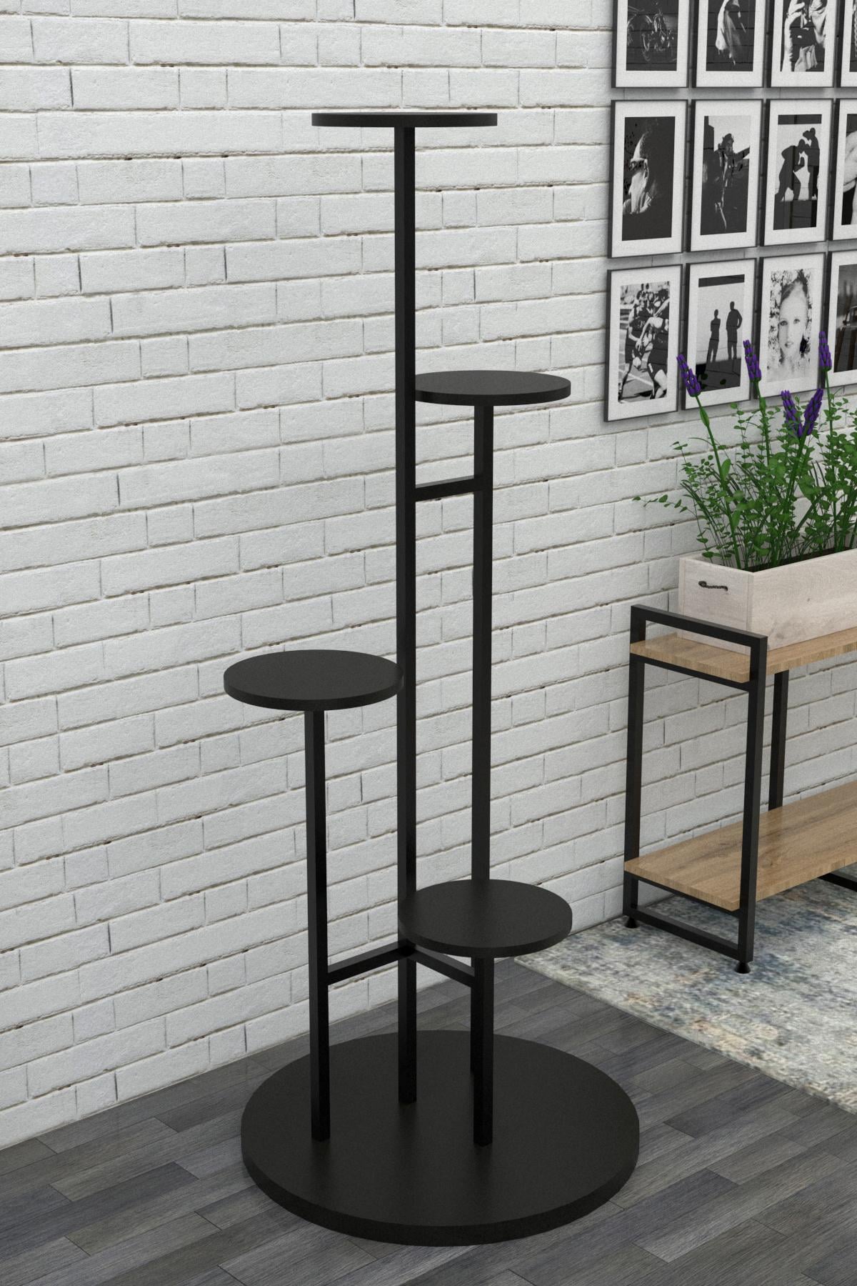 Подставка для цветов EcoLoft Лофт Эллис DSP-1204 Черный (26629523)