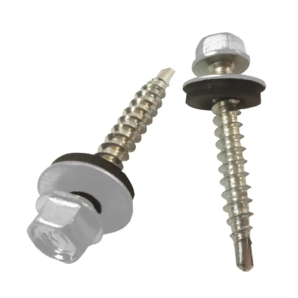 Саморез кровельный окрашенный по дереву 4,8х35 RAL 7004 250 шт. Серый (23812208) - фото 1 Саморез кровельный окрашенный по дереву 4,8х35 RAL 7004 250 шт. Серый (23812208) - фото 1