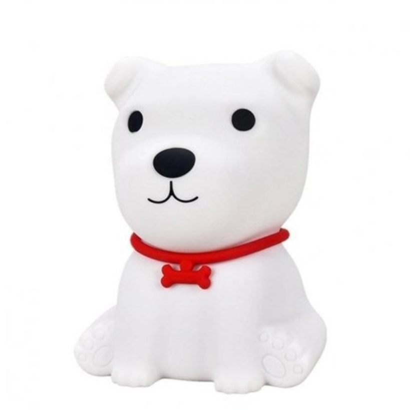 Нічник силіконовий Песик 42203 14,5 см Білий (IM00001)