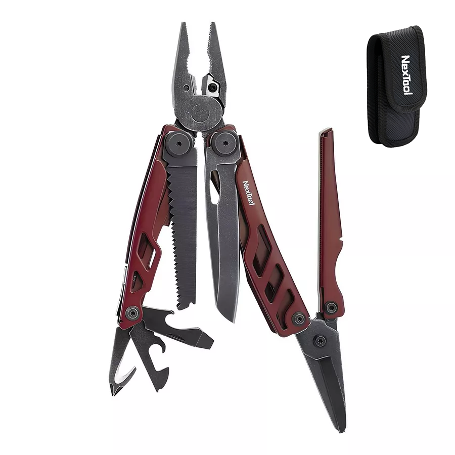 Мультитул NexTool Flagship Pro 16-в-1 с чехлом на ремень Red (NE20286)