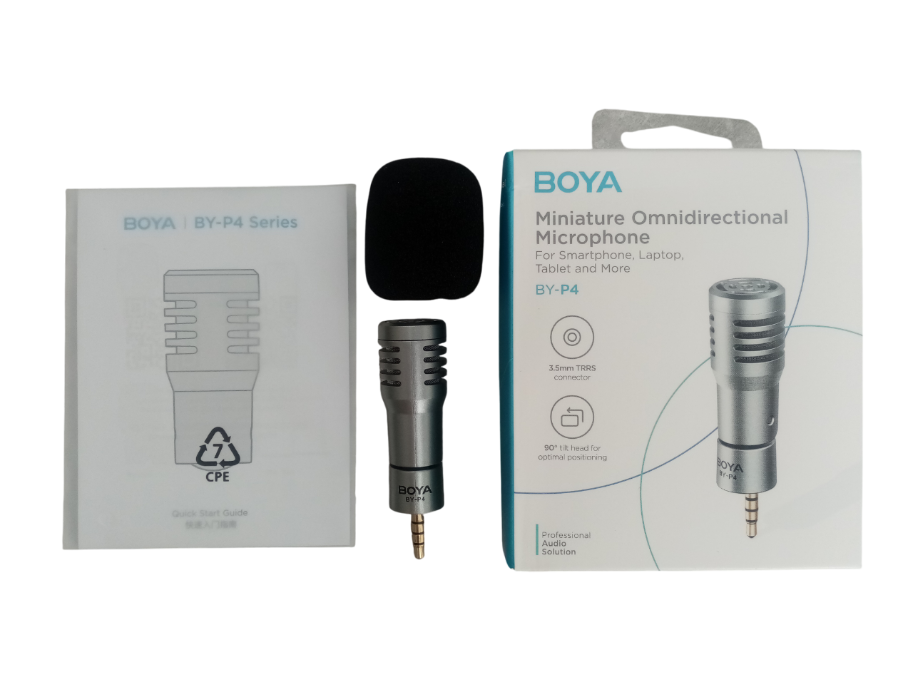 Микрофон беспроводной Boya BY-P4 TRRS с разъемом 3,5 мм (29871005) - фото 9 Микрофон беспроводной Boya BY-P4 TRRS с разъемом 3,5 мм (29871005) - фото 9