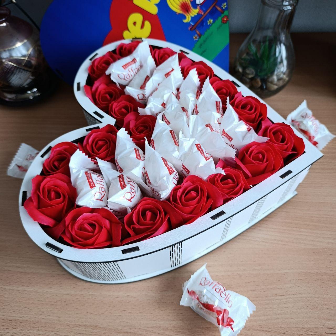 Бокс сердце с конфетами (ar282) - фото 7 Бокс сердце с конфетами (ar282) - фото 7