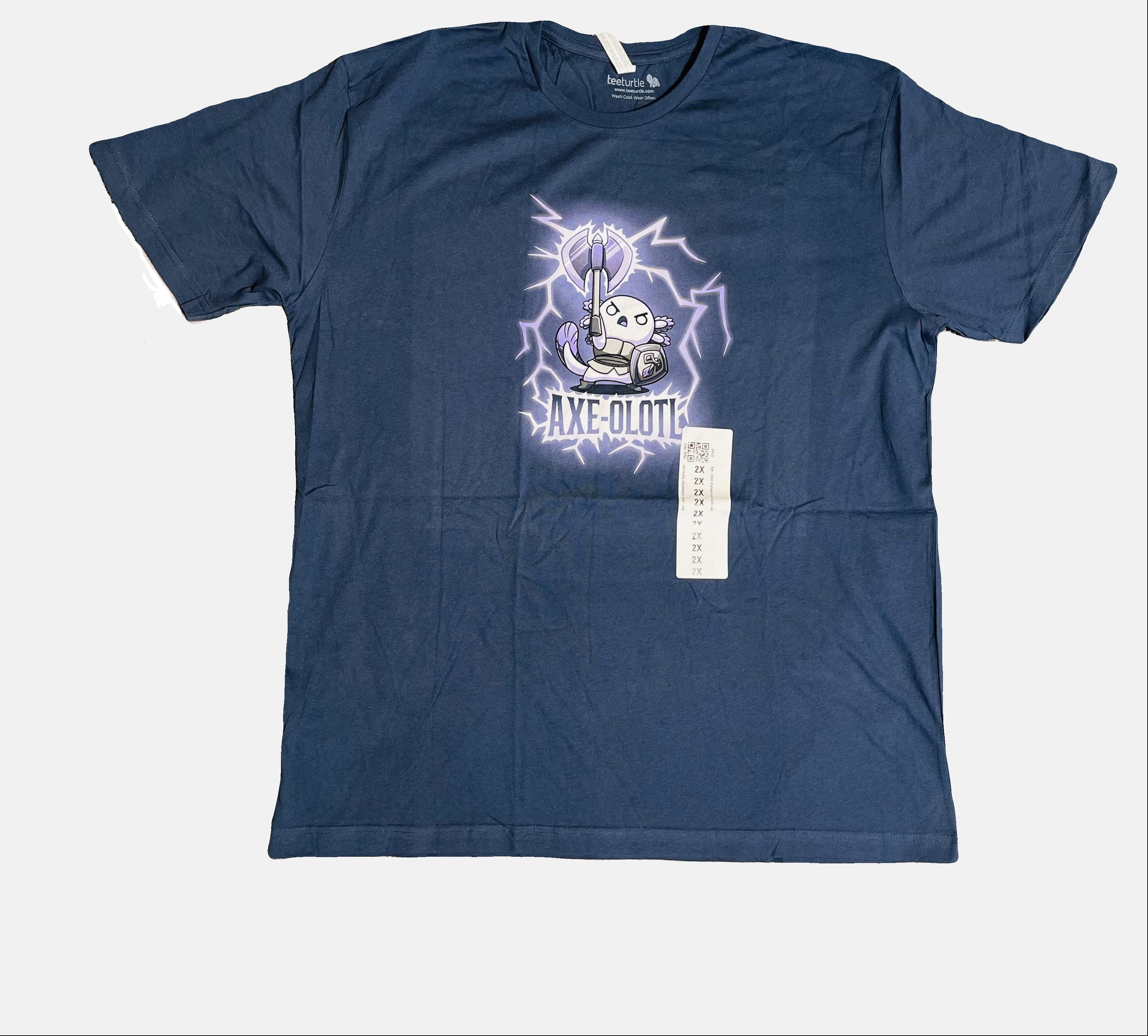 Футболка унісекс TeeTurtle бавовна XXL Темно синій (28344540)