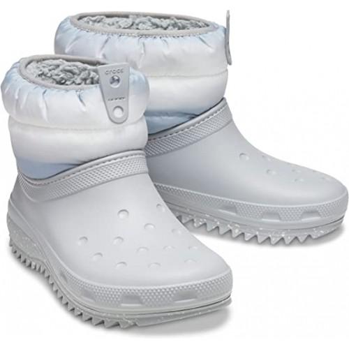 Дутики жіночі Crocs Winter Puff Boot M5W7 37-24 см Light Grey/White (207311) - фото 3