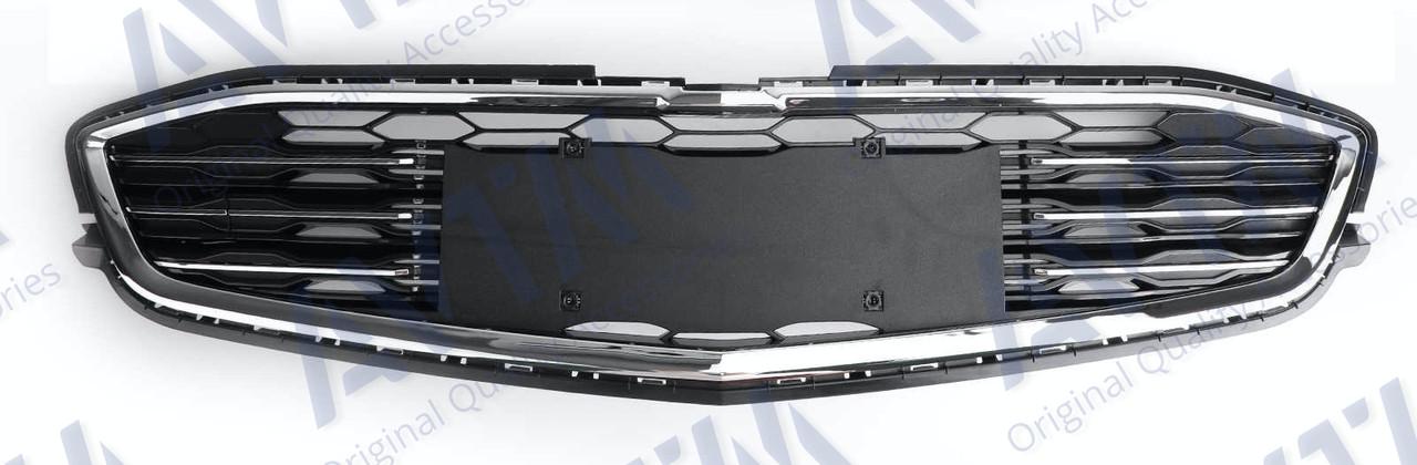 Решетка бампера AVTM Chevrolet Malibu 16-19 средняя молдинги Хром (1719 911)