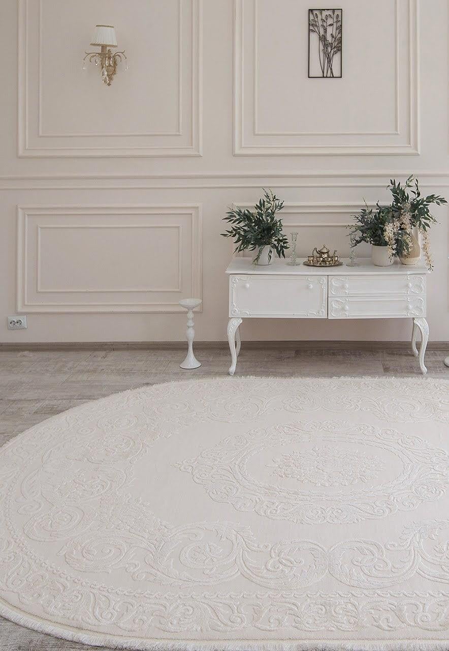 Ковер акриловый Taboo g886b овал 200x290 см Bone-cream (75482029)