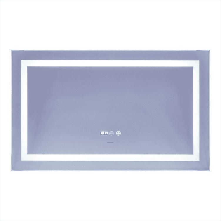 Зеркало Mixxus Warm MR02-100x60 часы/LED-подсветка/антизапотевание (MI6003)