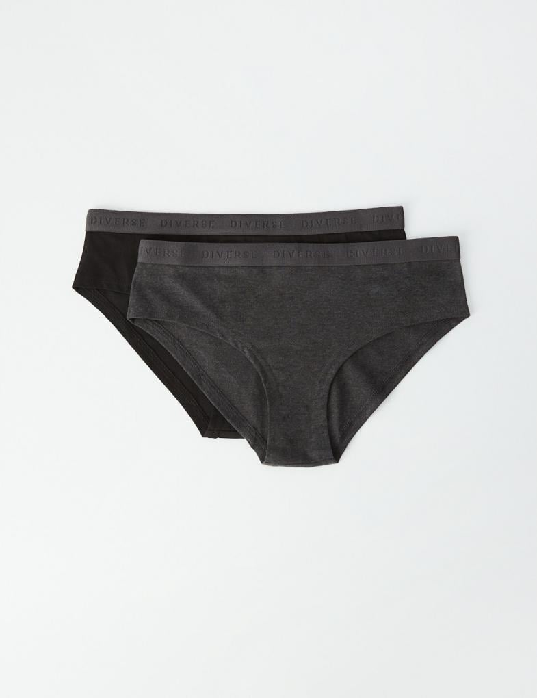 Набор трусиков женских Diverse COTI 2 шт. M Черный (5902598757685)