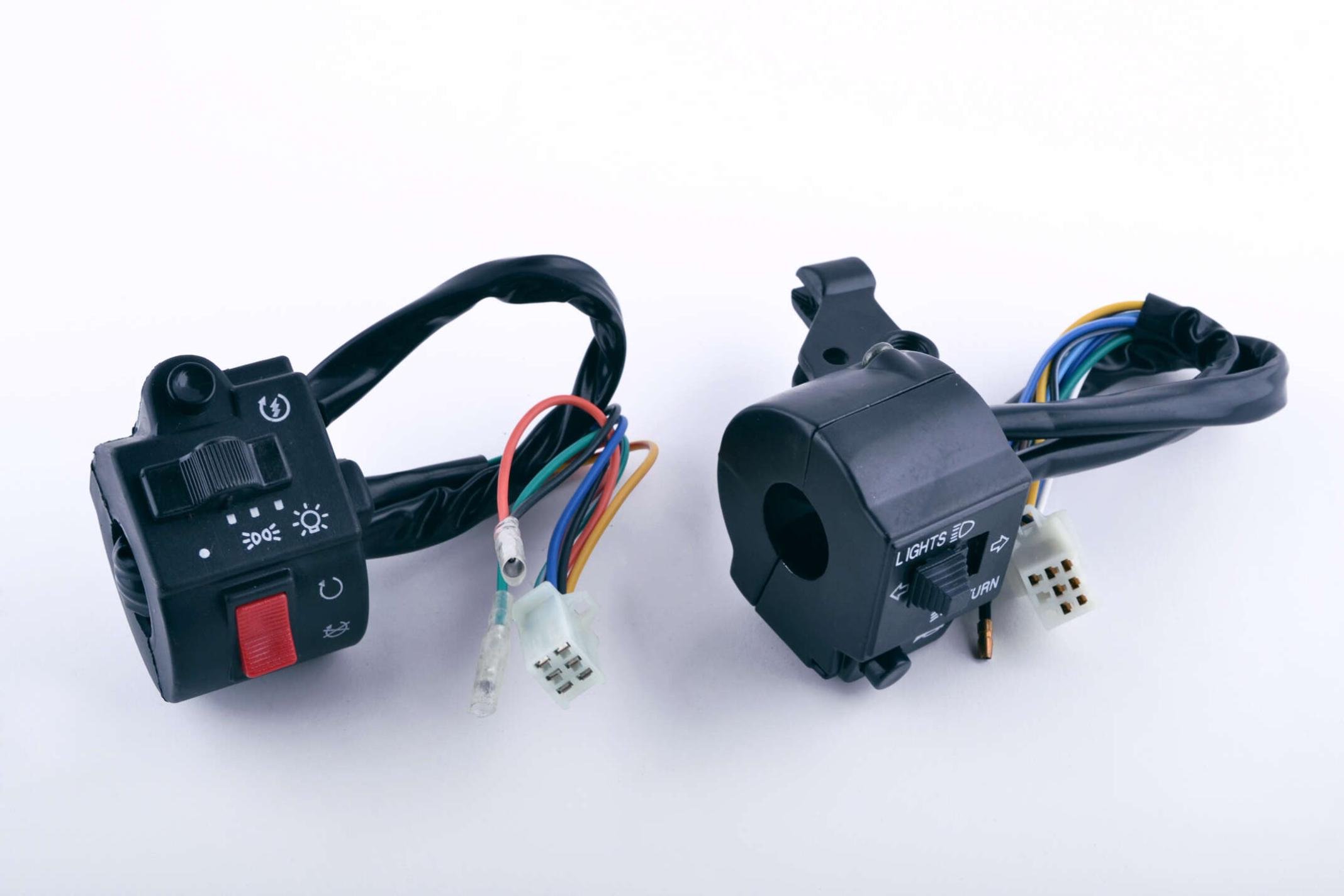 Блок кнопок руля EVO для CB/CG 125-150 2 шт. Черный (K-1459)