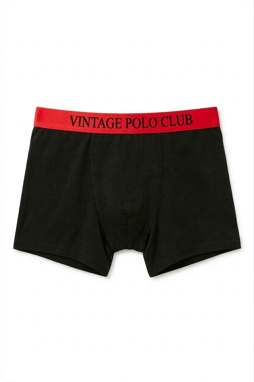 Трусы боксеры мужские Vintage Polo Club XL Черный/Красный (5465465) Трусы боксеры мужские Vintage Polo Club XL Черный/Красный (5465465)