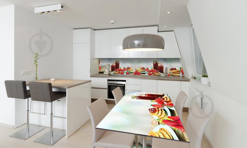 Наклейка виниловая на стол Zatarga «Блинчики с Клубникой» 650х1200 мм Z180753/1st