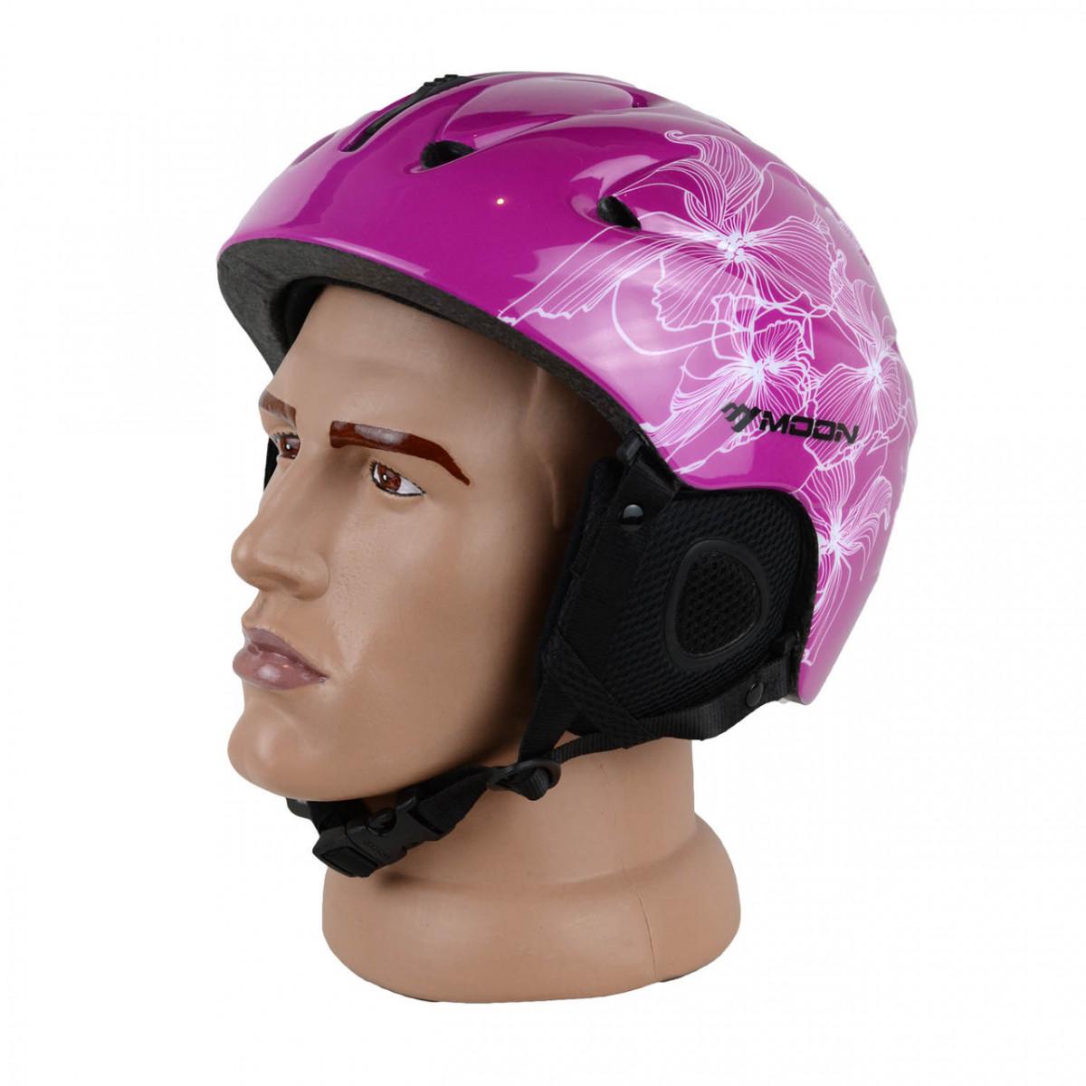 Гірськолижний шолом Moon з малюнком L Малиновий (ШГ-2114-3) - фото 6 Гірськолижний шолом Moon з малюнком L Малиновий (ШГ-2114-3) - фото 6