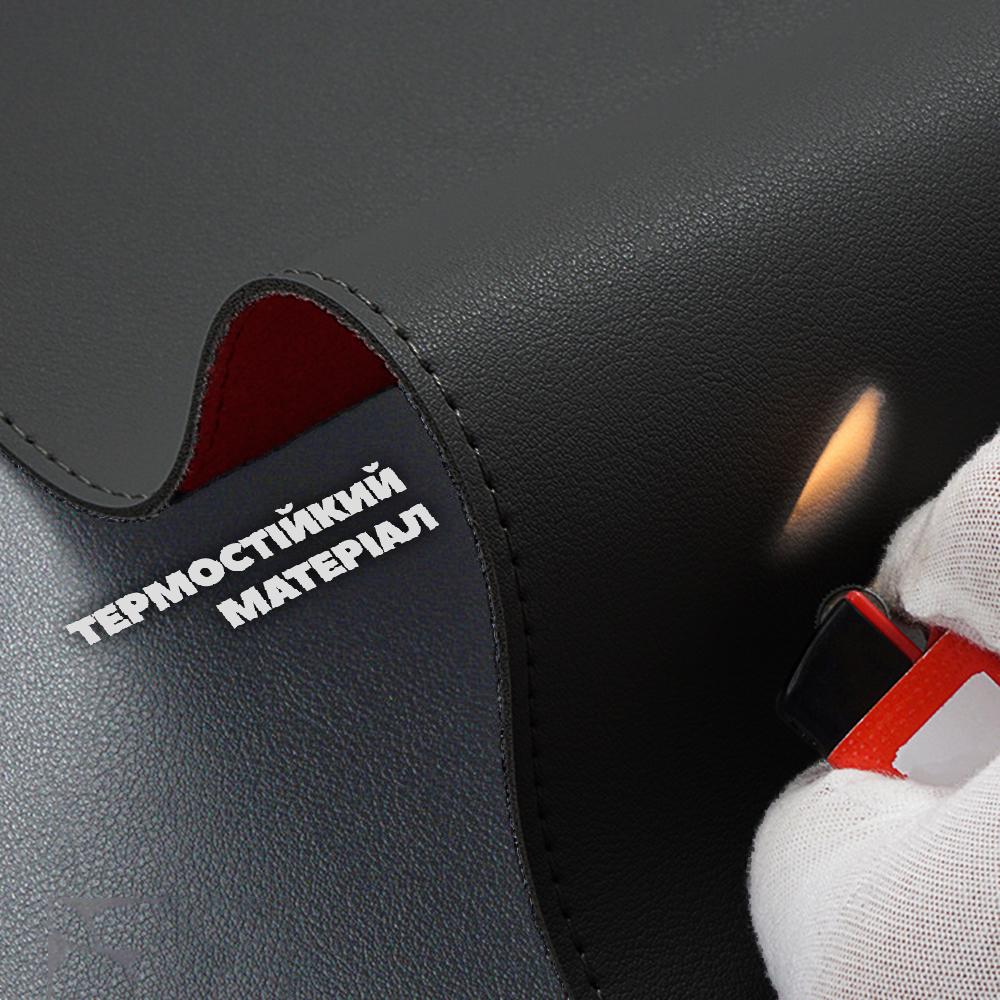 Подкладка-коврик кожаная для ноутбука на компьютерный стол Черный/Красный (23949433) - фото 4 Подкладка-коврик кожаная для ноутбука на компьютерный стол Черный/Красный (23949433) - фото 4