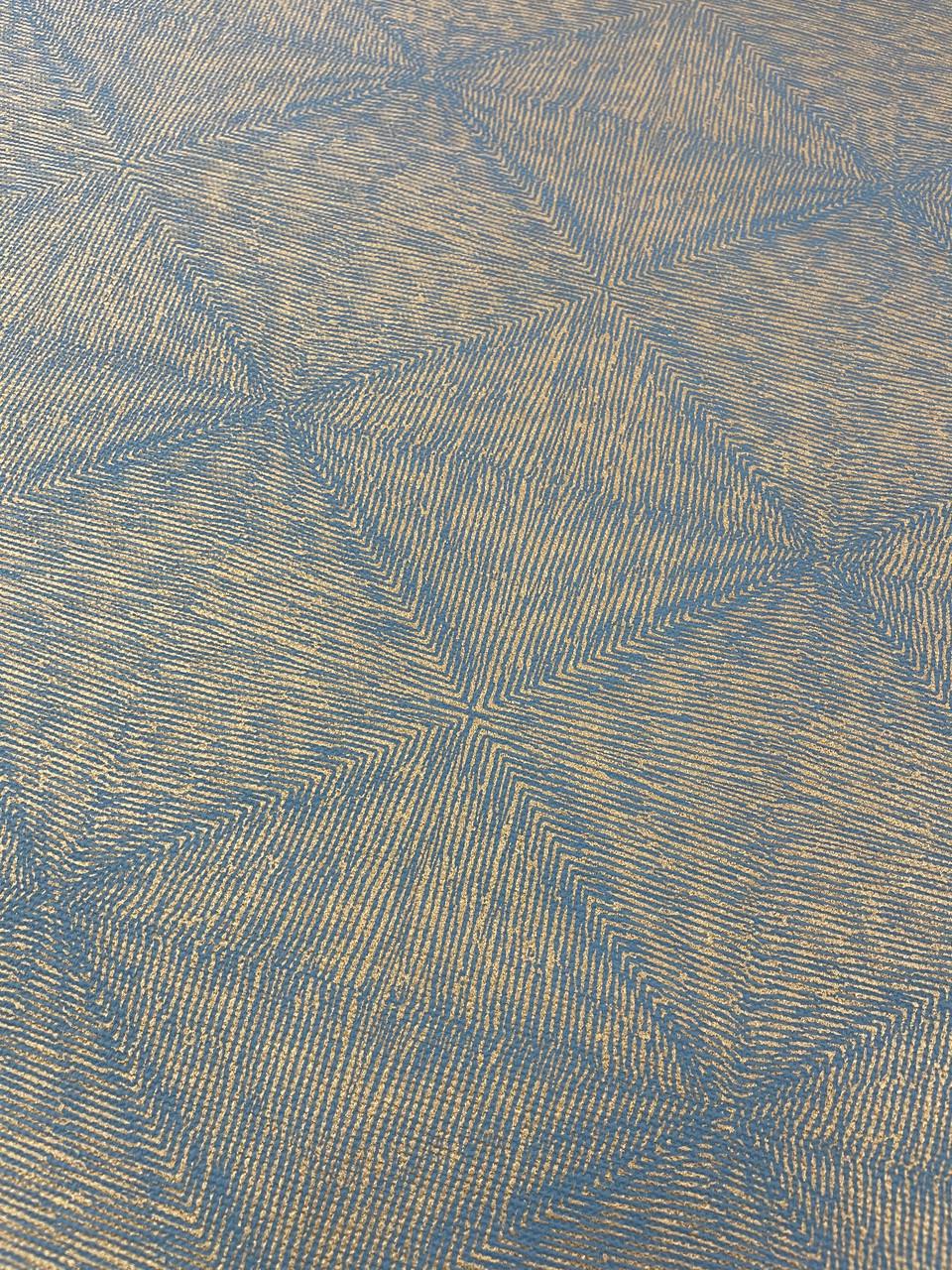 Обои виниловые на флизелиновой основе Marburg с геометрическим узором 10 м Синий (30882)