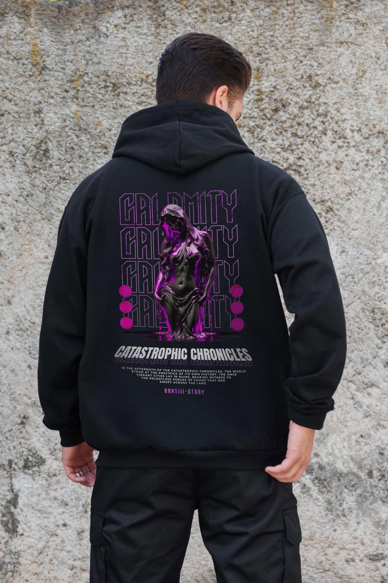 Худи-зип с принтом Without Calomity  Black S/M Black (S/M8055788) - фото 2