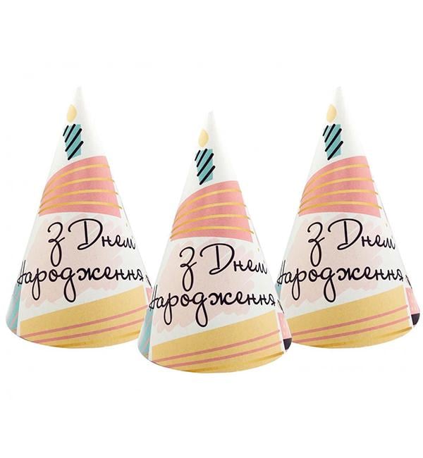 Колпачки бумажные Candle 20 см 5 шт. (514007)