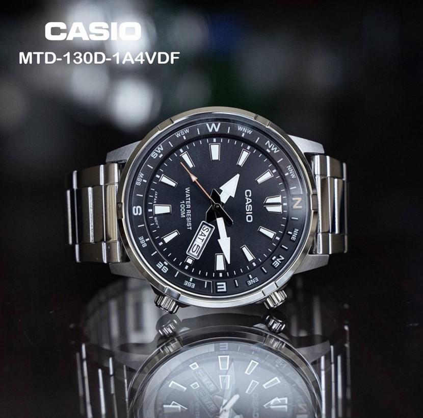 Годинник водонепроникний чоловічий Casio MTD-130D-1A4 (1141-0164) - фото 6 Годинник водонепроникний чоловічий Casio MTD-130D-1A4 (1141-0164) - фото 6