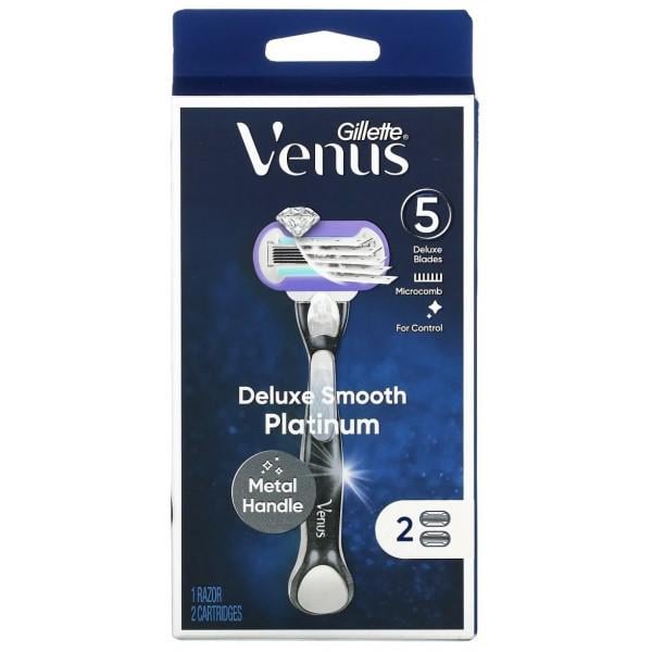 Бритва GILLETTE Venus Deluxe Smooth Platinum 1 станок 1 кассета