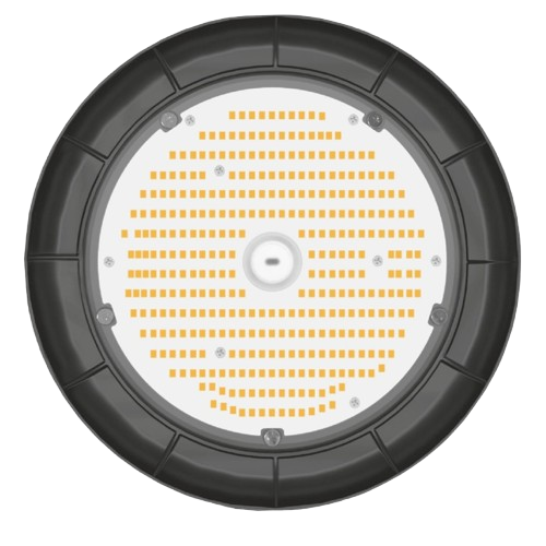 Світильник світлодіодний круглий підвісний Videx 100W 5000K 220V 18000 Lm Чорний (31560606)